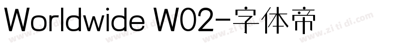 Worldwide W02字体转换